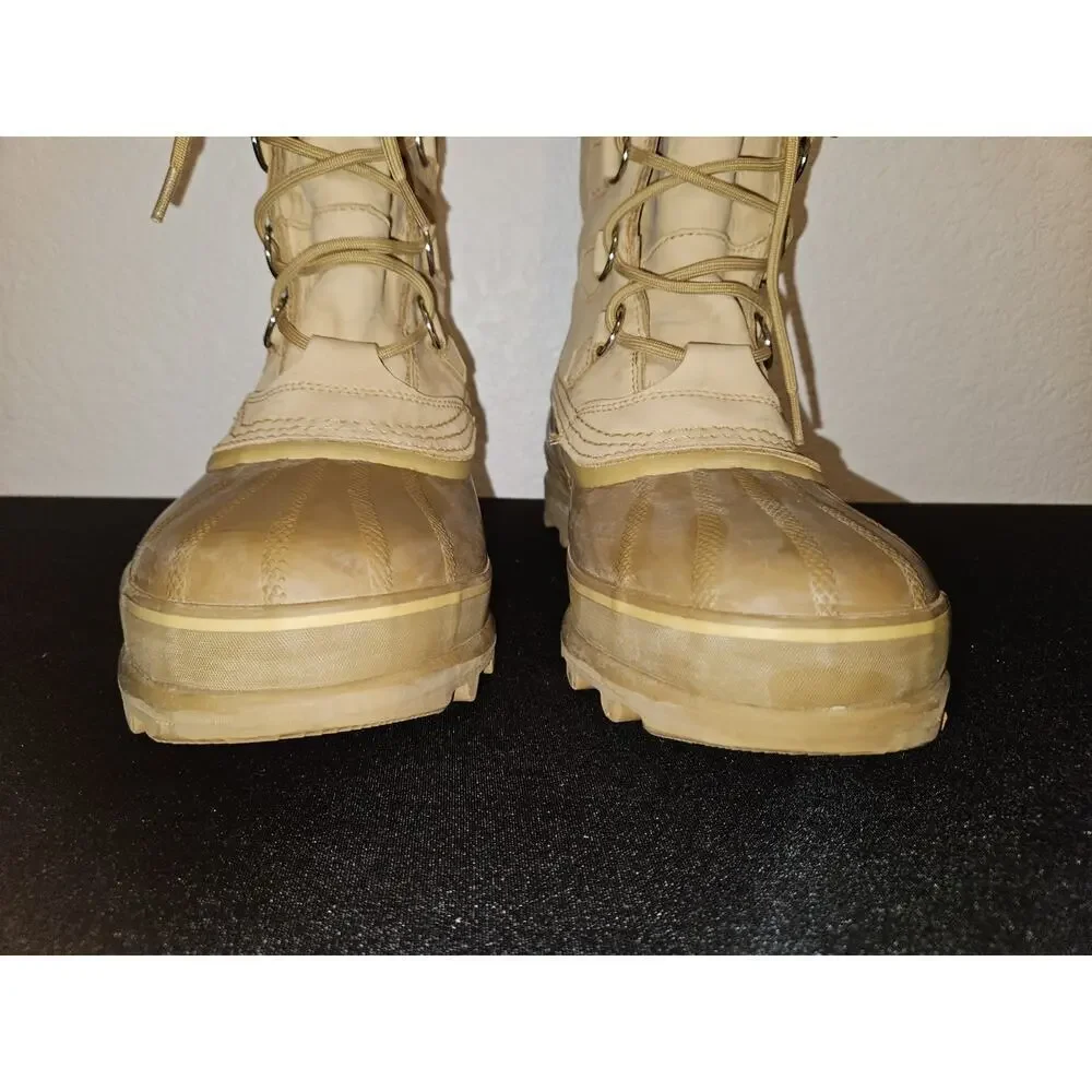 Sorel Caribou Boots Tan Mens Size 10